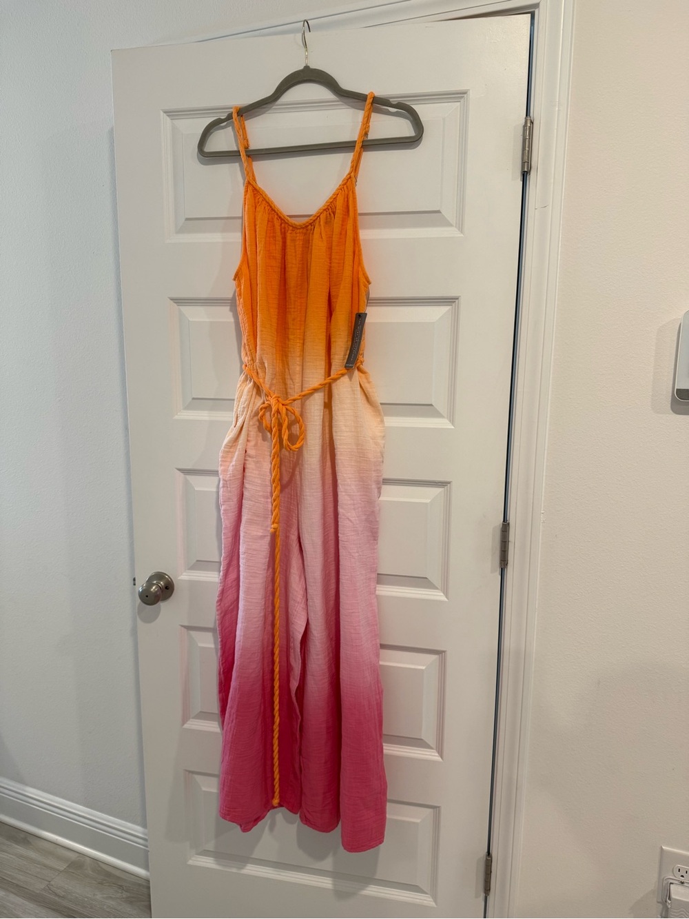 Lane Bryant Orange to Pink Ombre Wide-Leg Jumpsuit - Picture 2 of 6